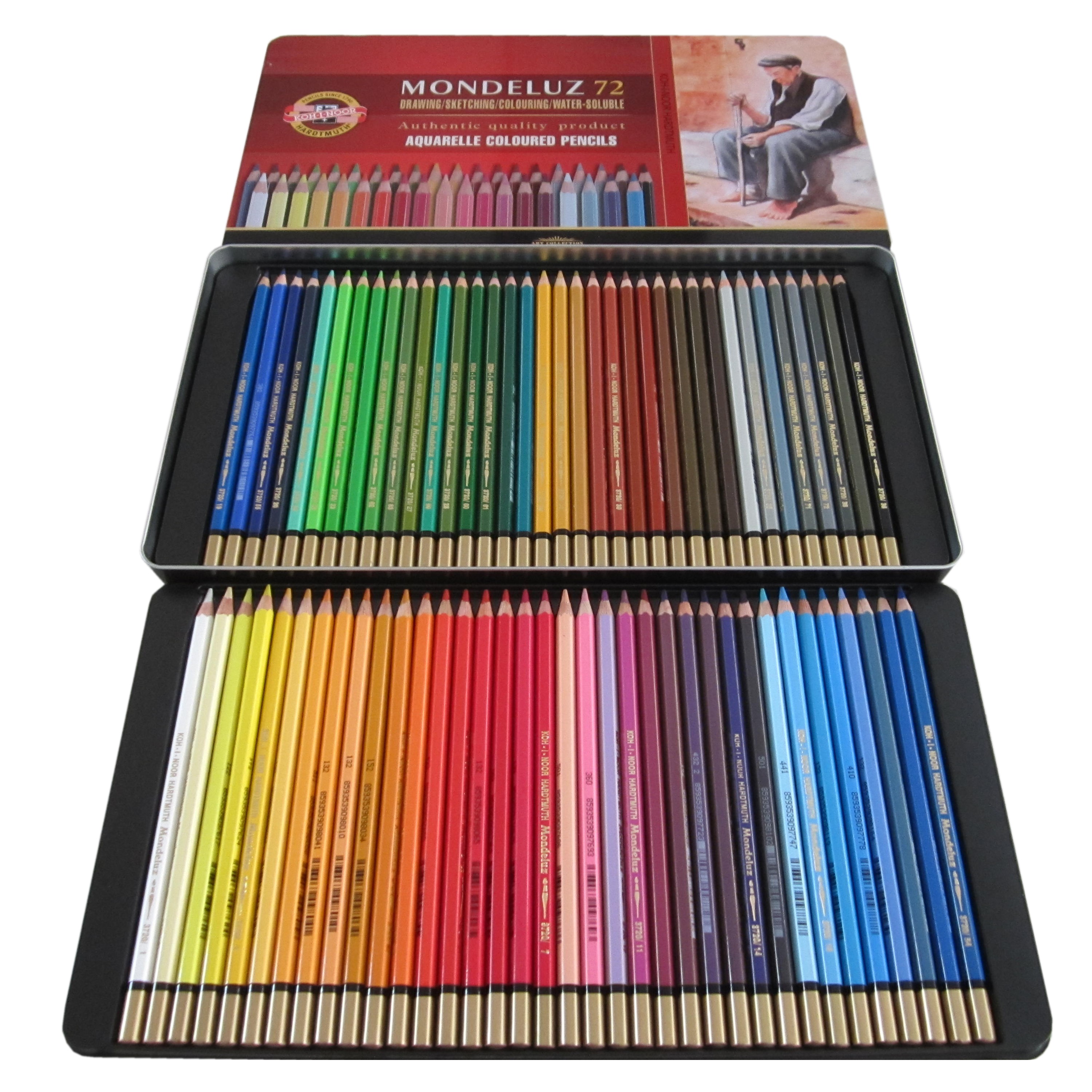 Zeichnen 72 Aquarell Buntstifte Set,Buntstifte,Brillanten Farben Bleistifte